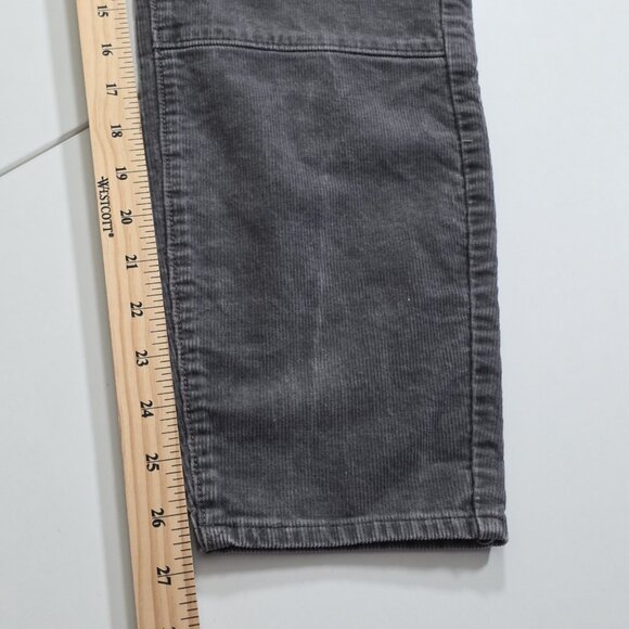Ann Taylor Loft Pants Womens 12 Gray Corduroy Modern Skinny Ankle Cotton Stretch - Picture 7 of 16